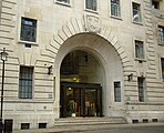 The London School of Economics, Main Entrance, UK.