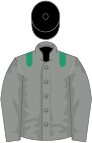 Grey, emerald green epaulets, black cap