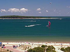 Playa Mansa e isla Gorriti. en 2007.