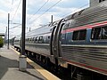 Amfleet I coaches at Kingston station (Rhode Island)