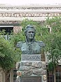 A bust of Andrew Jackson at the Plaza Ferdinand VII, where Jackson was sworn in as governor.