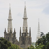 The Jakarta Cathedral, one of the oldest churches in Jakarta.