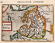 Map of Livonia (1603) from Petrus Bertius's Tabularum Geographicarum Contractarum