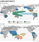 Impacts of La Niña on climate