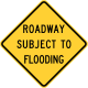 Roadway subject to flooding, Pennsylvania