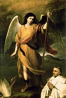 St. Raphael the Archangel with Bishop Domonte, c. 1680, Pushkin Museum