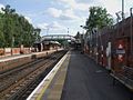 Eastbound platform looking south (westbound) towards central London