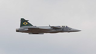 Avión de caza Gripen F-39E.