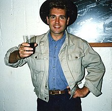 Les Pattinson in September 1987 - backstage at the Greek Theatre, Berkeley, California