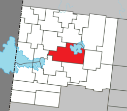 Location within Abitibi-Ouest RCM