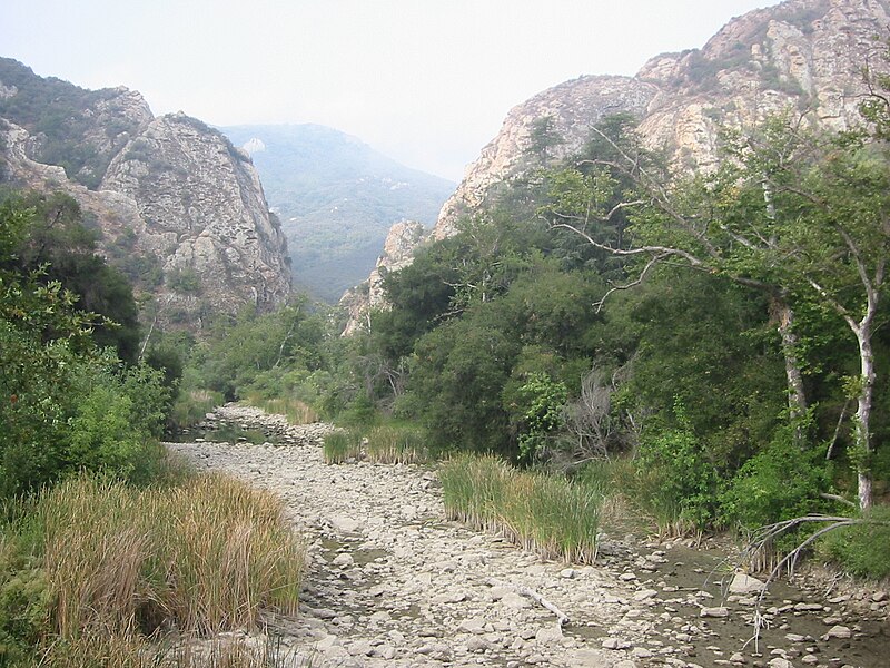 Файл:Malibu Creek dry bed.jpg