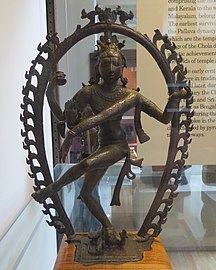 The oldest known Tamil bronze Nataraja, 800 AD, British Museum[65]