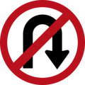 No left U-turn