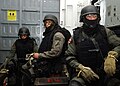 Turkish marines aboard USS Nassau (LHA-4) stand by to conduct maritime interdiction operations, as part of exercise Phoenix Express 2007.