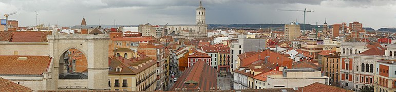 Panorámica del centro de Valladolid.