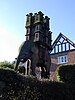 Carved stone elephant in Peckforton