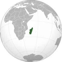 Location of Madagascar