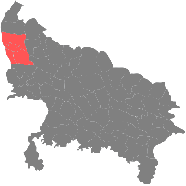 File:Meerut division.svg