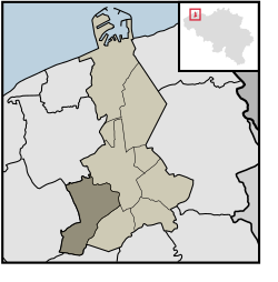 Location of Sint-Andries in Bruges