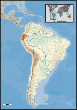 Location of Ecuador