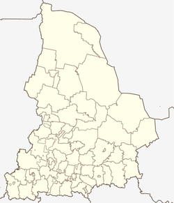 Malysheva is located in Sverdlovsk Oblast