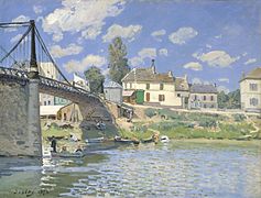 Puente de Villeneuve-la-Garenne (1844), pintado en 1872 por Alfred Sisley