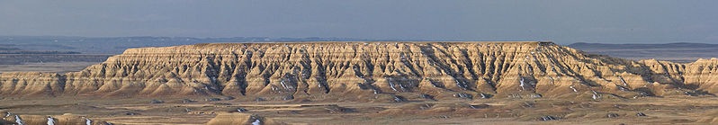 File:Badlands National Park Butte.jpg