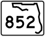 State Road 852 marker