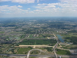 Aerial view of Mason