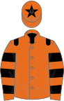 Orange, black epaulets, hooped sleeves and star on cap