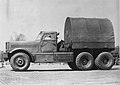 6×4 Diamond T980 ballast tractor of an M19 Tank Transporter used for heavy haulage in Great Britain once surplussed