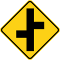 Offset road junction, left and right