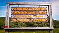 Sign in the Parking Lot of the Copland Road entrance.