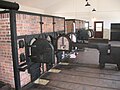 Inside the crematorium building.