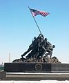 U.S. Marine Corps War Memorial, located in Arlington, Virginia, 1954