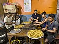 Peda Makers at Bokakhat, Assam, India. Bokakhat is famous for its peda industry.