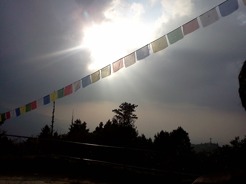 File:Prayer Fla Nagarkot Nepal.jpg