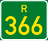 Regional route R366 shield