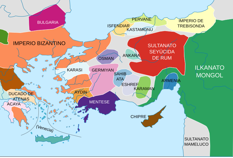 Archivo:Anatolian Beyliks in 1300-es.svg