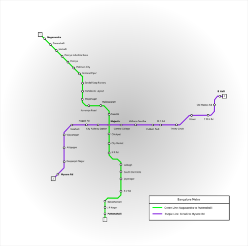 Phase-I of the Bangalore Metro network