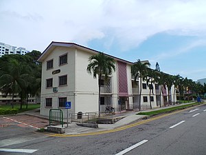 Photograph of a 3-storey housing block