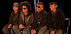 Original Mindless Behavior members (left and right): Roc Royal, Princeton, Prodigy, and Ray Ray