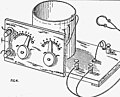 Image 23In the 1920s, the United States government publication, "Construction and Operation of a Simple Homemade Radio Receiving Outfit", showed how almost any person handy with simple tools could a build an effective crystal radio receiver. (from History of radio)