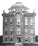 Rochester City Hospital in Rochester, predecessor of the Rochester General Hospital (1864)