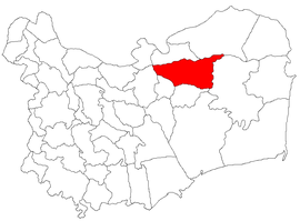 Location in Tulcea County