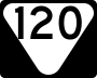 State Route 120 marker