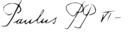 Paul VI's signature