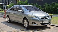 Pre-facelift Indonesian-spec Toyota Vios G (NCP93R) with "V" grille