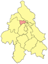 Location within the City of Belgrade