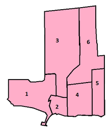 Burlington, Ontario ward map.png